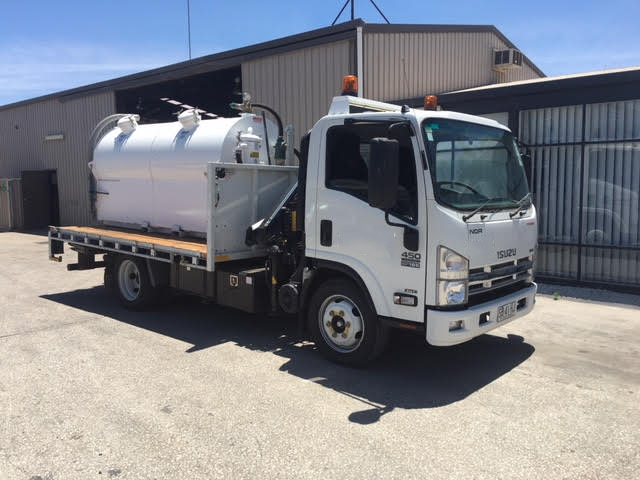 septic pumping truck at nitschke liquid waste depot